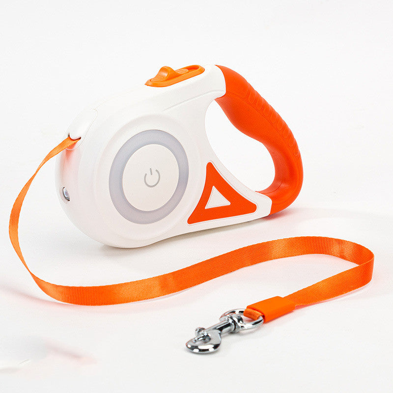 Retractable Dog Leash with LED Spotlight — Automatic Traction Rope for Small & Medium Dogs