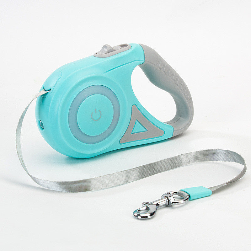 Retractable Dog Leash with LED Spotlight — Automatic Traction Rope for Small & Medium Dogs