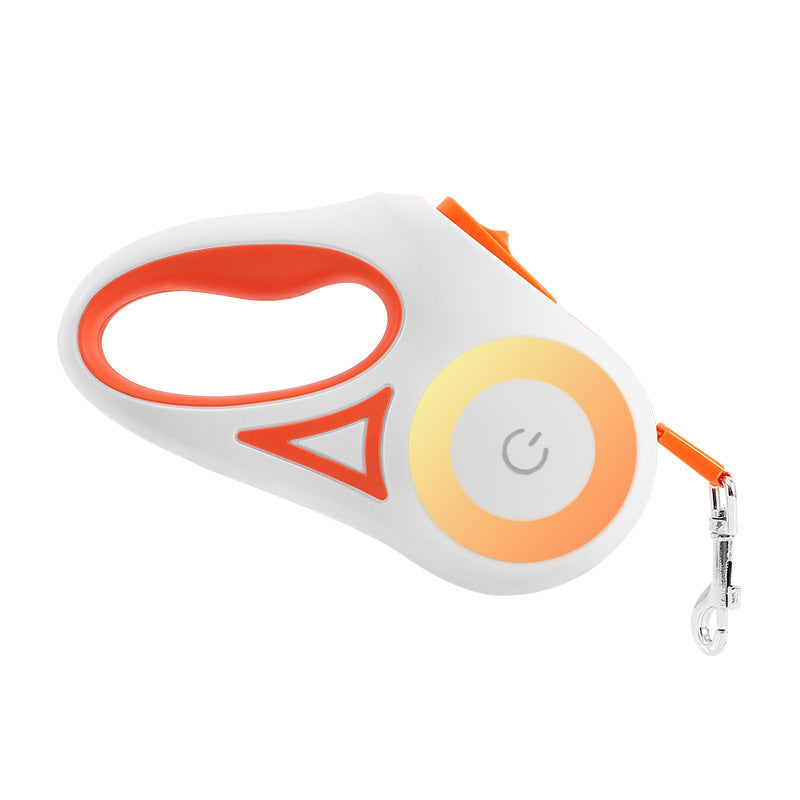 Retractable Dog Leash with LED Spotlight — Automatic Traction Rope for Small & Medium Dogs