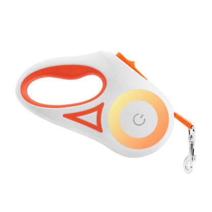 Retractable Dog Leash with LED Spotlight — Automatic Traction Rope for Small & Medium Dogs