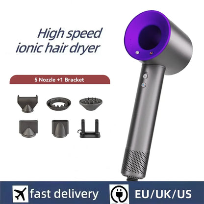 High Speed Bladeless Negative Ion Hair Dryer | 1600W Smart Temp Control
