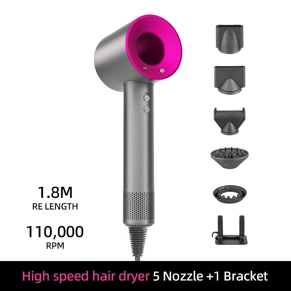 High Speed Bladeless Negative Ion Hair Dryer | 1600W Smart Temp Control