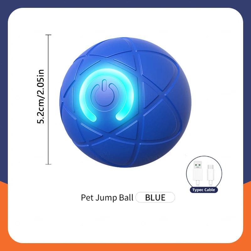 Smart Interactive Pet Toy Ball | Auto-Bouncing USB Rechargeable Dog & Cat Toy