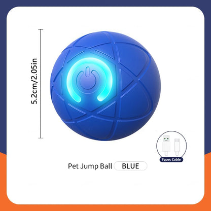 Smart Interactive Pet Toy Ball | Auto-Bouncing USB Rechargeable Dog & Cat Toy
