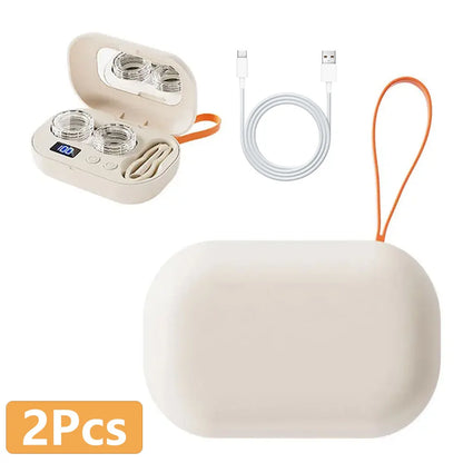 Ultrasonic Contact Lens Cleaner | USB Rechargeable Portable Lens Cleaning Machine