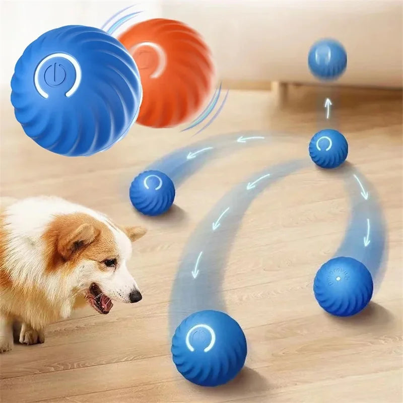 Smart Interactive Pet Toy Ball | Auto-Bouncing USB Rechargeable Dog & Cat Toy
