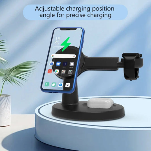 3-in-1 Magnetic Wireless Charging Station — iPhone, Apple Watch & AirPods