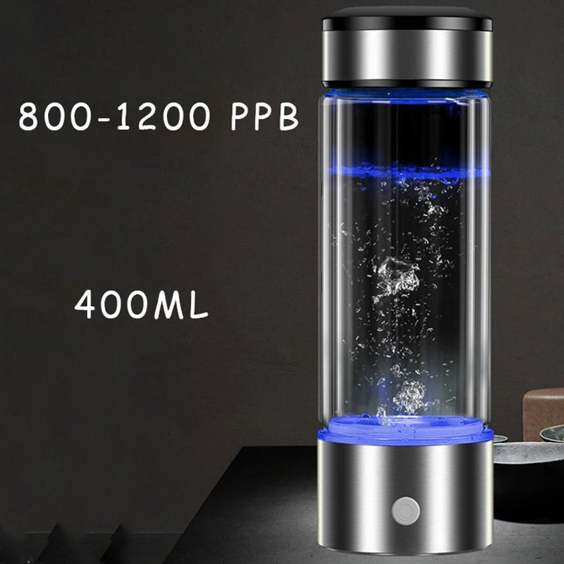 Hydrogen Rich Water Generator Bottle | 420ml Portable Ionizer Cup