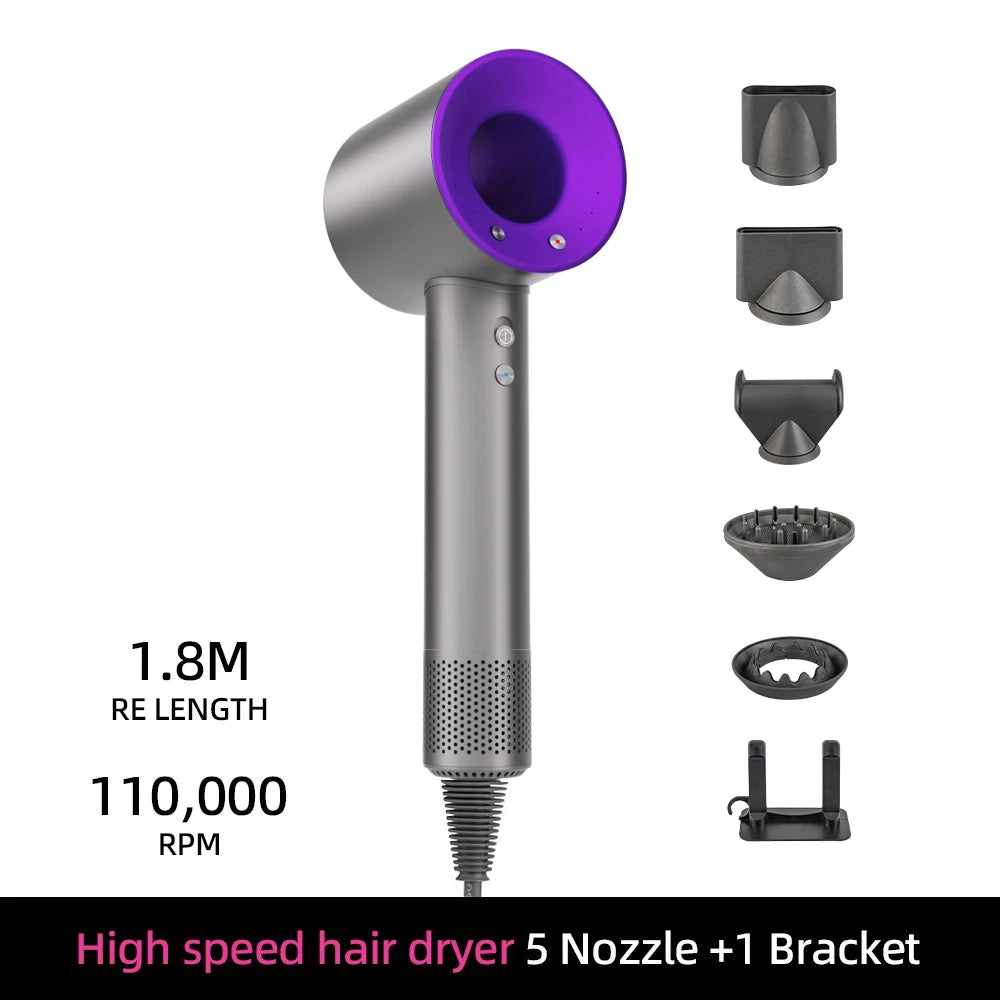 High Speed Bladeless Negative Ion Hair Dryer | 1600W Smart Temp Control