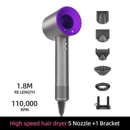 High Speed Bladeless Negative Ion Hair Dryer | 1600W Smart Temp Control