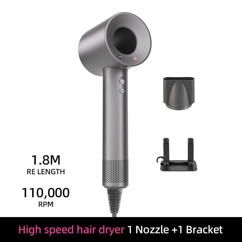 High Speed Bladeless Negative Ion Hair Dryer | 1600W Smart Temp Control