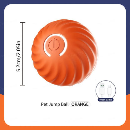 Smart Interactive Pet Toy Ball | Auto-Bouncing USB Rechargeable Dog & Cat Toy