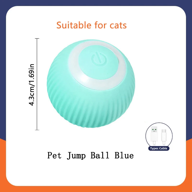 Smart Interactive Pet Toy Ball | Auto-Bouncing USB Rechargeable Dog & Cat Toy