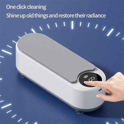 Ultrasonic Jewellery Cleaner Machine | 450ml Portable Cleaner for Rings, Glasses & More