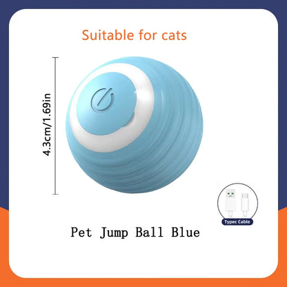 Smart Interactive Pet Toy Ball | Auto-Bouncing USB Rechargeable Dog & Cat Toy