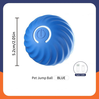 Smart Interactive Pet Toy Ball | Auto-Bouncing USB Rechargeable Dog & Cat Toy