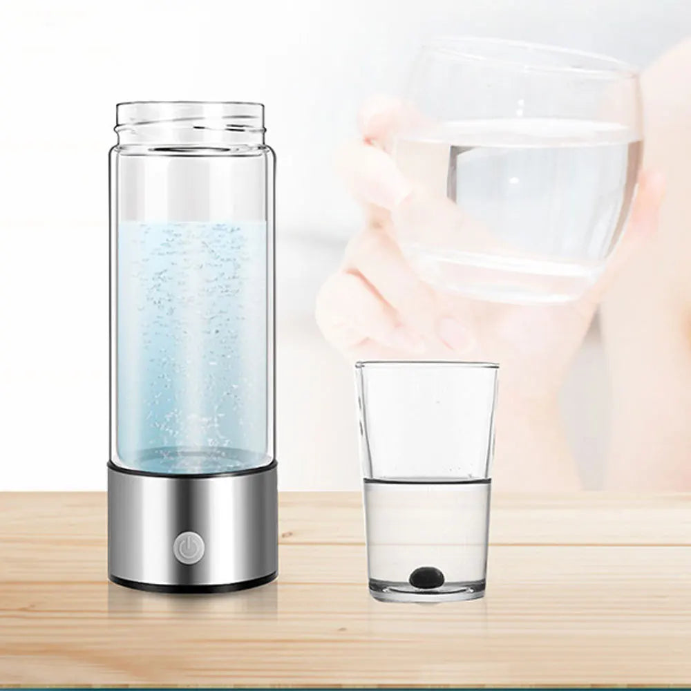 Hydrogen Rich Water Generator Bottle | 420ml Portable Ionizer Cup