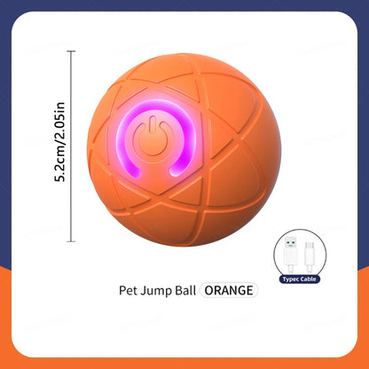 Smart Interactive Pet Toy Ball | Auto-Bouncing USB Rechargeable Dog & Cat Toy