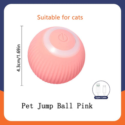 Smart Interactive Pet Toy Ball | Auto-Bouncing USB Rechargeable Dog & Cat Toy
