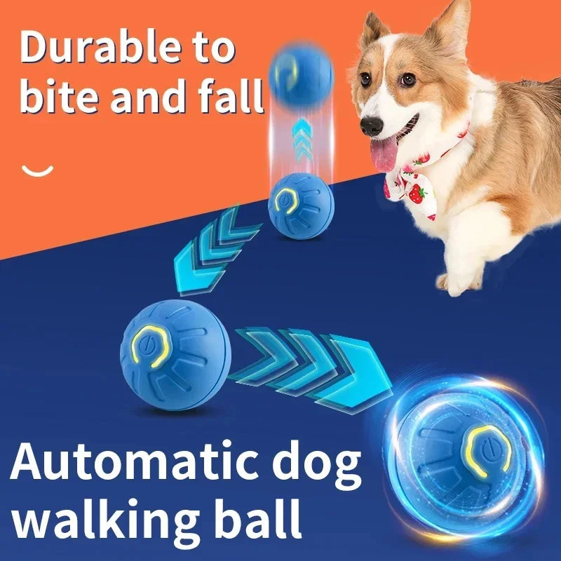 Smart Interactive Pet Toy Ball | Auto-Bouncing USB Rechargeable Dog & Cat Toy