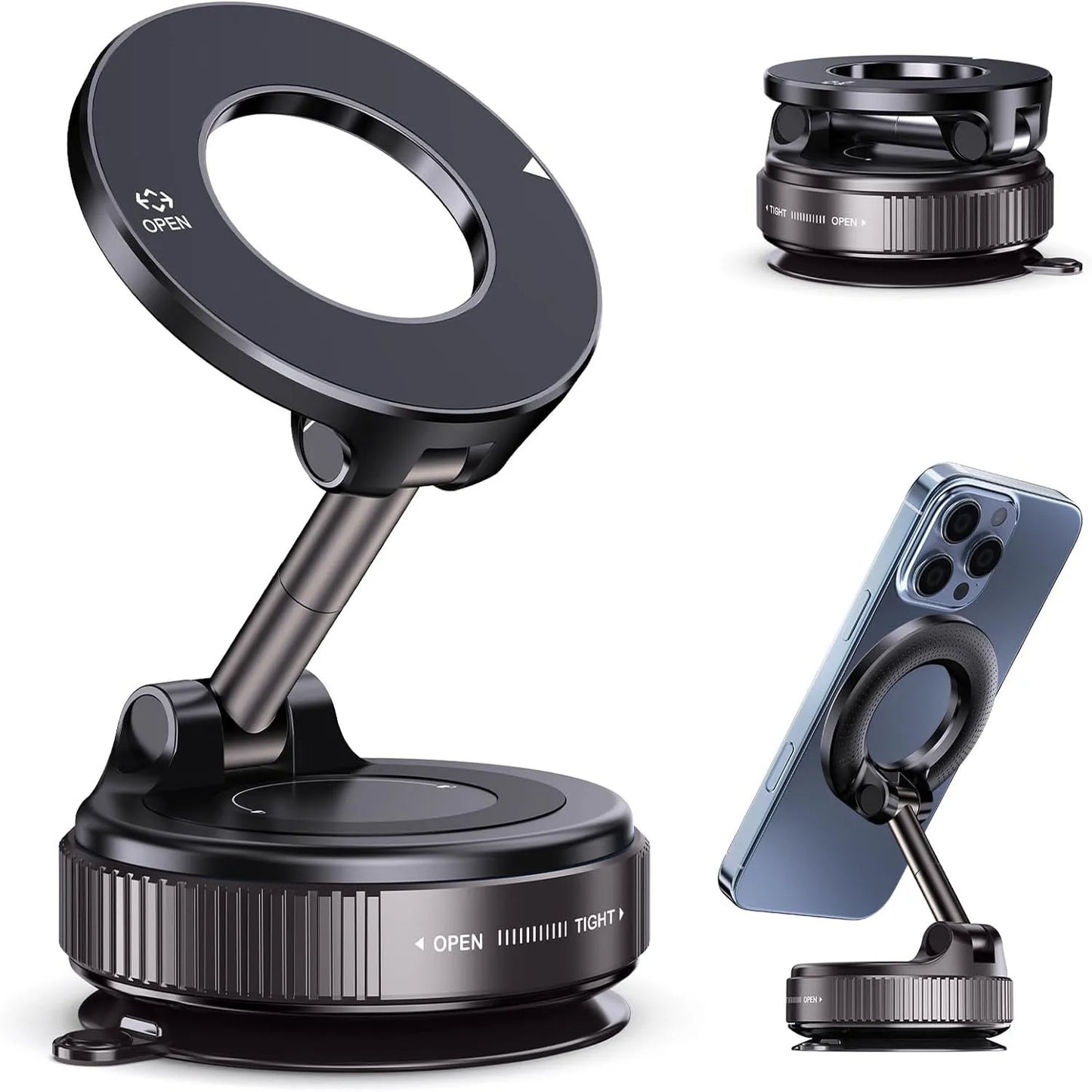 Magnetic Car Phone Mount | 360° Adjustable MagSafe Compatible Holder