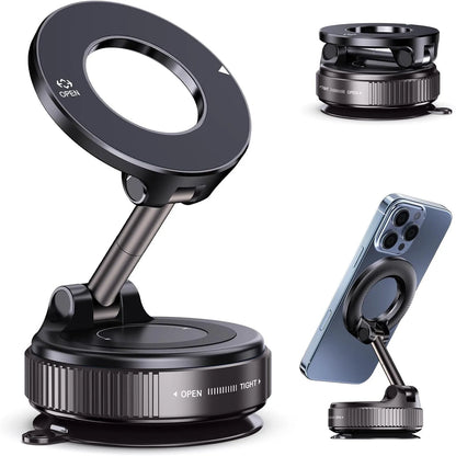 Magnetic Car Phone Mount | 360° Adjustable MagSafe Compatible Holder