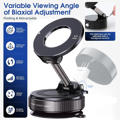 Magnetic Car Phone Mount | 360° Adjustable MagSafe Compatible Holder
