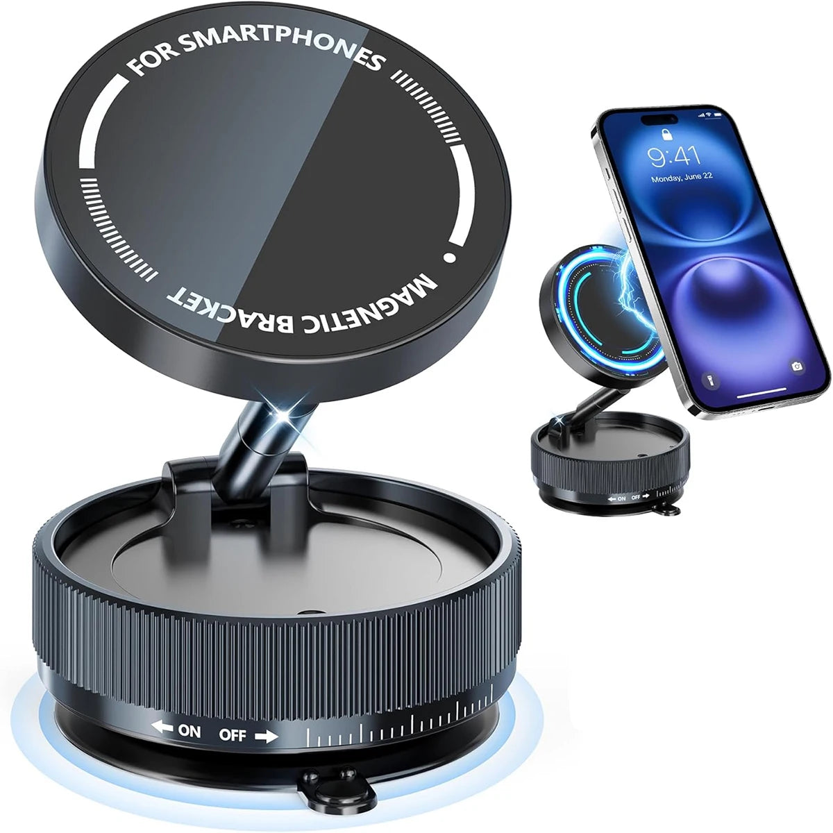 Magnetic Car Phone Mount | 360° Adjustable MagSafe Compatible Holder