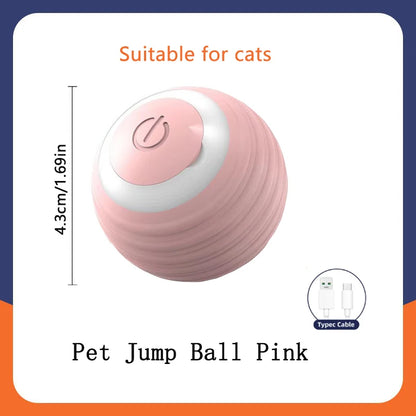 Smart Interactive Pet Toy Ball | Auto-Bouncing USB Rechargeable Dog & Cat Toy