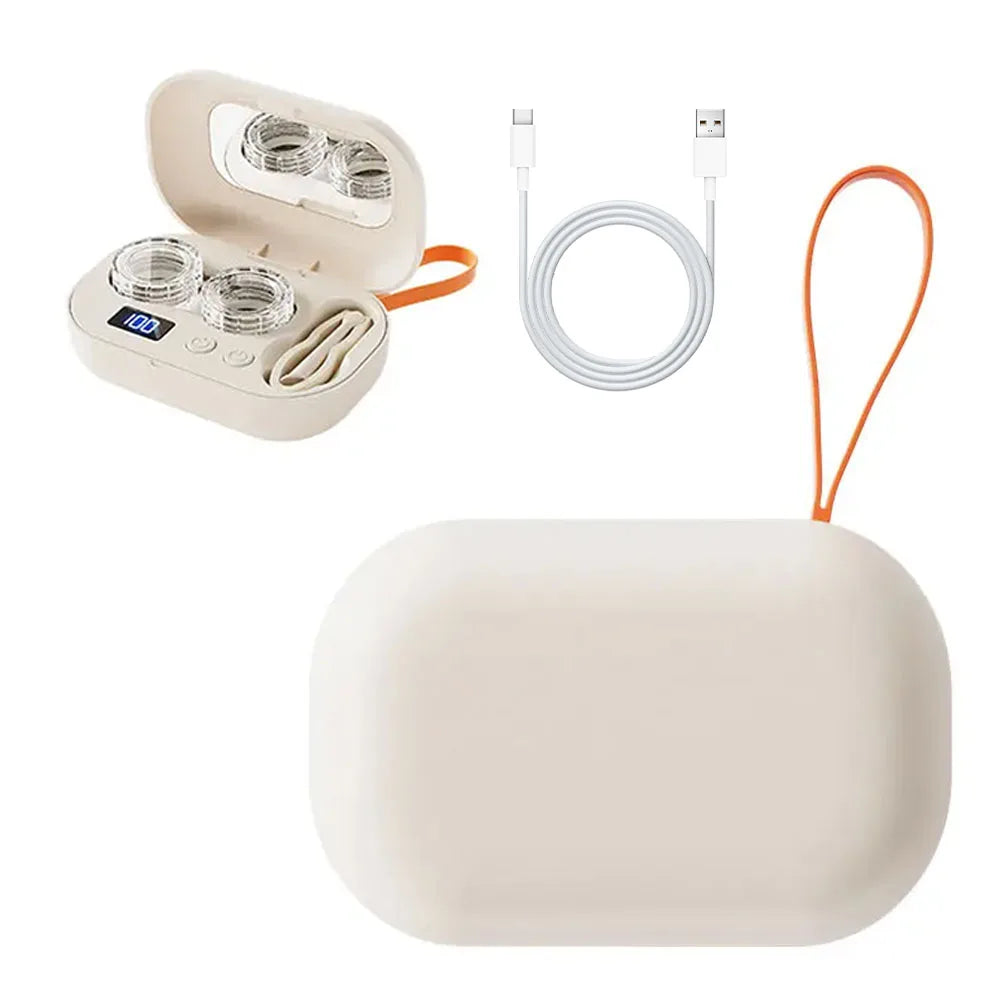 Ultrasonic Contact Lens Cleaner | USB Rechargeable Portable Lens Cleaning Machine